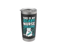 Questo è il mio spaventoso costume da infermiera Spooky Ghost Halloween Bicchiere termico in acciaio inox doppia parete