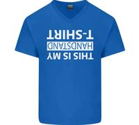 Questo È Il Mio T-Shirt Di Handstand Ginnastica Uomo V-Neck In Cotone