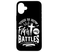 Questo è il modo in cui combatto le mie battaglie 2 Chron 20 15 Custodia per iPhone 16 Plus