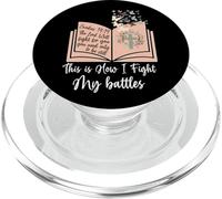 Questo è il modo in cui combatto le mie battaglie - Bibbia Gesù Croce cristiana PopSockets PopGrip per MagSafe