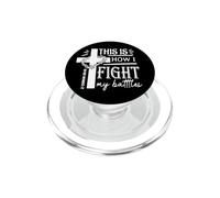 Questo è il modo in cui combatto le mie battaglie Christian Faith 2 Chron 20:15 PopSockets PopGrip per MagSafe