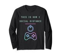 Questo è Il Modo in Cui Sociale Distanza Divertente Console Gaming Maglia a Manica