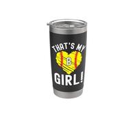 Questo è il numero 8 del cuore di softball della mia ragazza Bicchiere termico in acciaio inox doppia parete