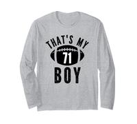 Questo è Il Numero di Calcio del Mio Ragazzo #71 Maglia a Manica