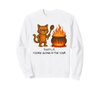 Questo è Il Tuo Gatto Divertente Che va nella zuppa Felpa