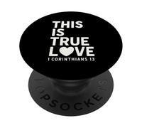 Questo è il vero amore 1 Corinzi 13 Versetto biblico cristiano PopSockets PopGrip Adesivo