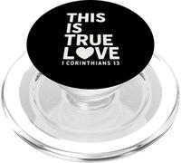Questo è il vero amore 1 Corinzi 13 Versetto biblico cristiano PopSockets PopGrip per MagSafe