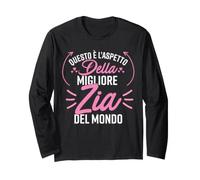 Questo È L'ASPETTO della Migliore Zia del Mondo Maglia a Manica