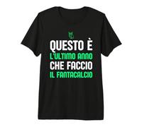 Questo è L'Ultimo Anno Che Faccio Il Fantacalcio Asta Gufo Maglietta Premium