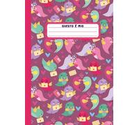 Questo è mio: Quaderno a fogli bianchi: Album da disegno senza righe e senza quadretti per appunti, scrivere, dipingere | 110 pagine | Formato A4 | Uccellini innamorati