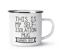 Questo È Mio Self-Isolation Mug Hands Off Smalto Tazza 2020 Asociale Scherzo