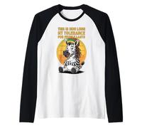 Questo è Quanto Dura la mia tolleranza per Le Persone Meme Rasta Maglia con Maniche Raglan