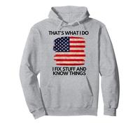 Questo è Quello Che Faccio aggiustare roba e Sapere Cose USA Flag Mechanic Felpa con Cappuccio