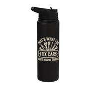 Questo è quello che faccio aggiusto le auto e so cose - Car Guy Stainless Steel Insulated Water Bottle