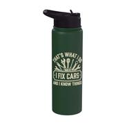 Questo è quello che faccio aggiusto le auto e so cose - Car Guy Stainless Steel Insulated Water Bottle