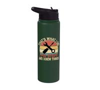 Questo è quello che faccio aggiusto le cose e so le cose Stainless Steel Insulated Water Bottle