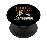 Questo è quello che faccio Canicross e so cose che il cane corre PopSockets PopGrip Adesivo