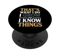 Questo è quello che faccio coltivo e so cose Microbiologo PopSockets PopGrip Adesivo