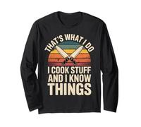 Questo è Quello Che Faccio cucino Cose e so Cose Chef Maglia a Manica