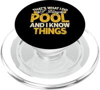 Questo è quello che faccio, gioco a biliardo e so le cose PopSockets PopGrip per MagSafe