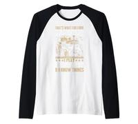 Questo è Quello Che Faccio Guido Trattori Gioco con Le Mucche & Conosco T Maglia con Maniche Raglan
