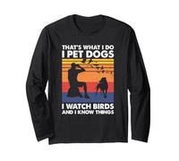 Questo è Quello Che Faccio I Cani da Compagnia Che guardo Gli Uccelli e so Cose Maglia a Manica
