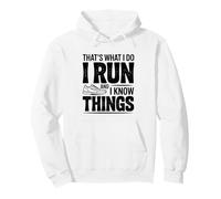 Questo è Quello Che Faccio io corro e so Cose Divertenti Felpa con Cappuccio