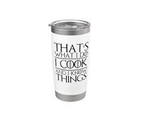 Questo è quello che faccio io cucino e so cose Chef di cucina Bicchiere termico in acciaio inox doppia parete