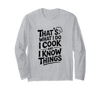 Questo è Quello Che Faccio io cucino e so Cose Divertenti Maglia a Manica