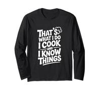 Questo è Quello Che Faccio io cucino e so Cose Divertenti Maglia a Manica