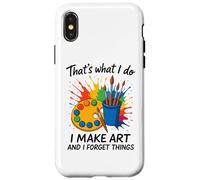 Questo è quello che faccio io faccio arte e dimentico le cose artista cervello Custodia per iPhone X/XS