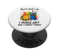 Questo è quello che faccio io faccio arte e dimentico le cose artista cervello PopSockets PopGrip Adesivo