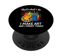 Questo è quello che faccio io faccio arte e dimentico le cose artista cervello PopSockets PopGrip Adesivo