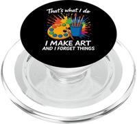 Questo è quello che faccio io faccio arte e dimentico le cose artista cervello PopSockets PopGrip per MagSafe
