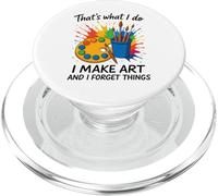 Questo è quello che faccio io faccio arte e dimentico le cose artista cervello PopSockets PopGrip per MagSafe