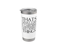 Questo è quello che faccio io giardino e so cose Giardinaggio divertente Bicchiere termico in acciaio inox doppia parete