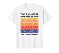 Questo è Quello Che Faccio io Puzzle e so Cose - Jigsaw Puzzle Maglietta con Stampa Grafica Economica
