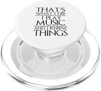 Questo è quello che faccio io suono musica e so cose musicista PopSockets PopGrip per MagSafe
