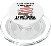 Questo è quello che faccio Leggo Libri Bevo Caffè So Cose PopSockets PopGrip per MagSafe