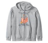 Questo è quello che faccio Leggo libri Bevo tè e so cose Felpa con Cappuccio