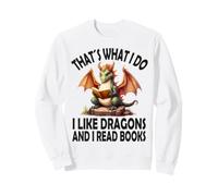 Questo è Quello Che Faccio Mi Piace Dragons e leggo Libri, Drago Felpa