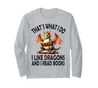 Questo è Quello Che Faccio Mi Piace Dragons e leggo Libri, Drago Maglia a Manica