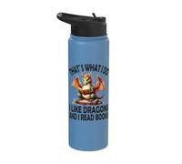 Questo è quello che faccio mi piace Dragons e leggo Libri, Drago Stainless Steel Insulated Water Bottle