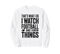 Questo è Quello Che guardo Il Calcio e so Cose Felpa