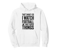 Questo è Quello Che guardo Il Calcio e so Cose Felpa con Cappuccio