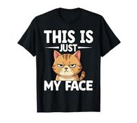 Questo è Solo Il Mio Viso Amante dei Gatti Umorismo Maglietta