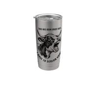 Questo è stato adorabile, ma devo urlare ora mucca di giovenca Bicchiere termico in acciaio inox doppia parete