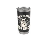 Questo è un foglio Boo Sheet Skeleton Ghost Witch Horror Halloween Bicchiere termico in acciaio inox doppia parete