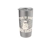 Questo è un foglio Boo Sheet Skeleton Ghost Witch Horror Halloween Bicchiere termico in acciaio inox doppia parete