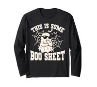 Questo è Un Foglio Boo Sheet Skeleton Ghost Witch Horror Halloween Maglia a Manica